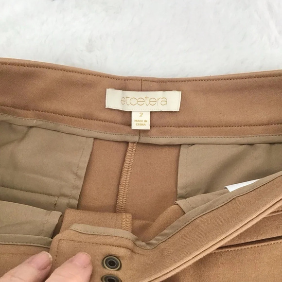 Etcetera Ponte Riding Equestrian Leggings Dressage Tan Size 2 - Picture 8 of 10